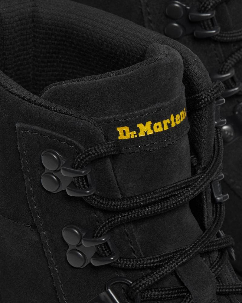 Dr Martens Combs Women Suede Enkellaars Dames Zwart | NL 708UZG